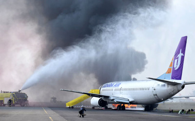 Latihan Penanggulangan Keadaan Darurat di Bandara Internasional Juanda