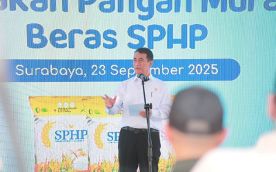 Hadirkan GPM Serentak di 828 Titik, Mentan Amran Pastikan Warga Jatim Nikmati Harga Pangan Murah