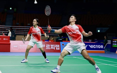 Jojo, Ginting, dan Amri/Nita Melaju Mulus ke Babak 16 Besar Korea Open 2025