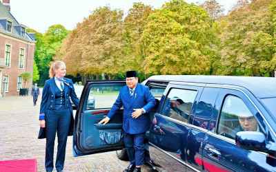 Presiden Prabowo Naik Limousine Spesial Kerajaan Belanda