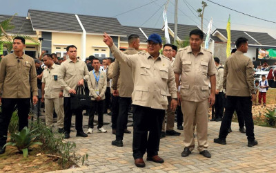 Presiden Prabowo Hadiri Akad Massal KPR Sejahtera FLPP