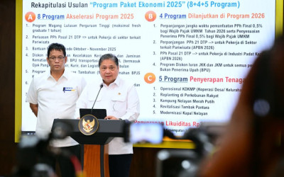 Pemerintah Rilis Paket Stimulus Ekonomi 8+4+5: Fokus Akselerasi dan Penyerapan Tenaga Kerja