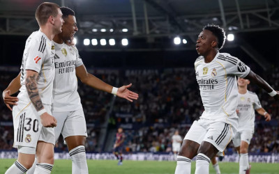 Real Madrid Gasak Levante 4-1, Mbappe Cetak Brace
