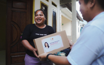 Meski Sejumlah Wilayah Demo, Legislator Gerindra Ruby Chairani Pilih Bantu Korban Banjir di Lampung
