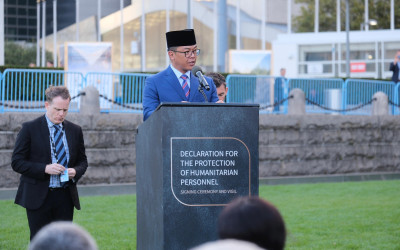 Deklarasi Global Pelindungan Personel Kemanusiaan Diluncurkan, Indonesia Jadi Penggagas Utama