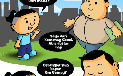 Kartun Om Gemoy dan GenZi : Antrian Haji