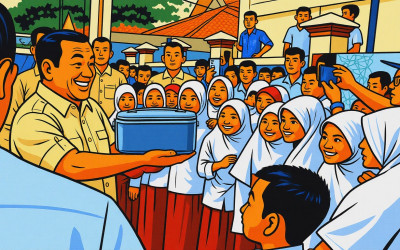 Perut Kenyang, Rakyat Senang! Survei: 69,8% Setuju Program MBG Prabowo-Gibran