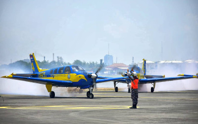 Tim Demo Udara Puspenerbal Kembali ke Home Base