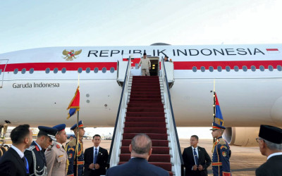 Presiden Prabowo Tiba di Mesir