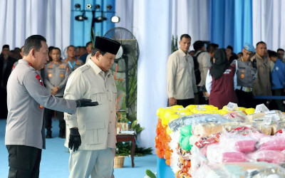 Presiden Prabowo Hadiri Pemusnahan 214 Ton Narkoba