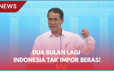Mentan Amran : Dua Bulan Lagi Indonesia Tak Impor Beras!