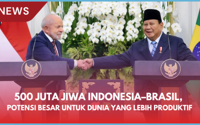 Presiden Lula: Indonesia dan Brasil Mewakili 500 Juta Jiwa, Waktunya Bangun Kerja Sama yang Lebih Produktif