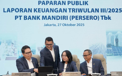Bank Mandiri Sukses Putar Rp40,7 Triliun Duit Negara Buat Ekonomi Rakyat