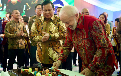 Presiden Prabowo dan Presiden Lula Rayakan Ultah Bareng