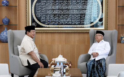 Hari Libur, Presiden Berkunjung ke Kediaman Ma’ruf Amin di Depok