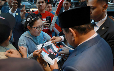 Prabowo Tiba di New York, Sambutan Diaspora Bikin Suasana Pecah