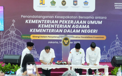 Tiga Kementerian Bersatu Lindungi Santri dan Perkuat Infrastruktur Pesantren