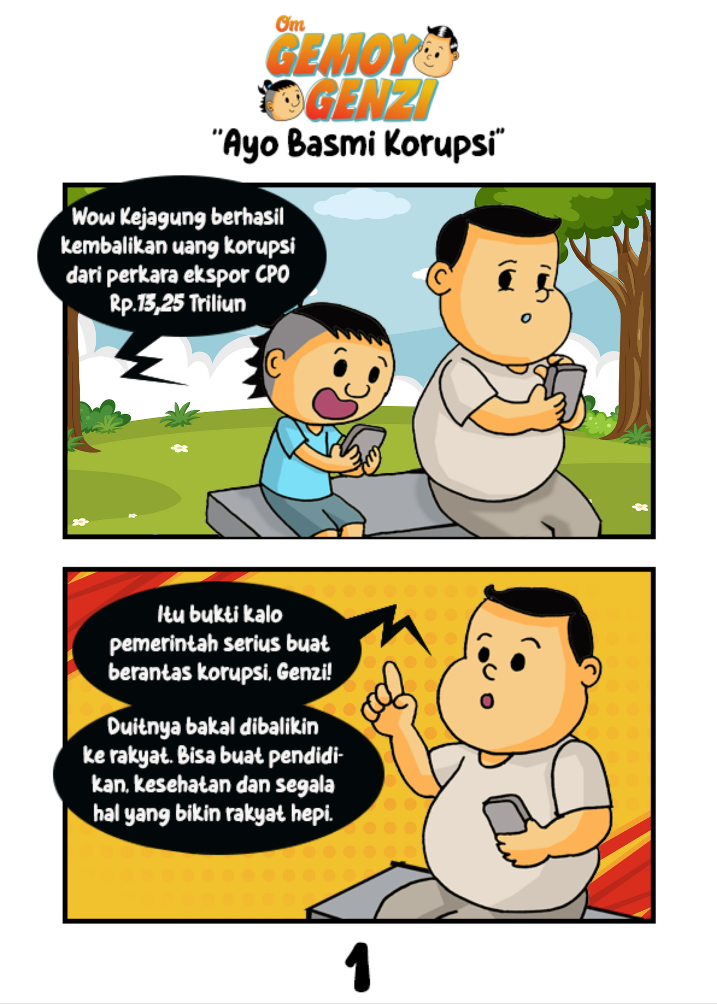 Kartun Om Gemoy Sang Pembasmi Korupsi (Suray/Astakom)