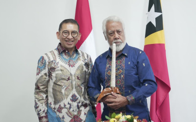 Menjalin Persahabatan Lewat Budaya, Fadli Zon Bertemu Xanana Gusmao
