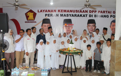 Layanan Kemanusiaan Gerindra Rayakan HUT Prabowo dengan Pengobatan Gratis dan Berbagi Santunan Warga