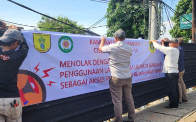 Merusak Lingkungan Hijau, Warga Cileungsi Hijau Tolak Alih Fungsi Fasum Sepihak oleh Rumah Sakit Setempat