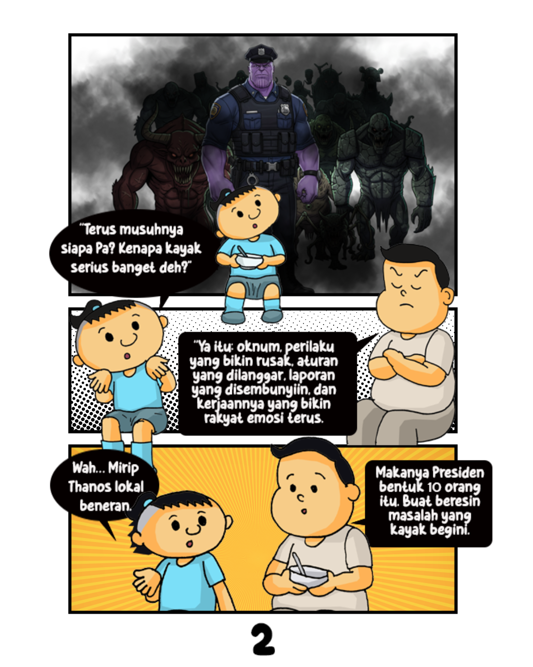 Komik Pa Bro Reformasi Polri (Suray/Astakom)