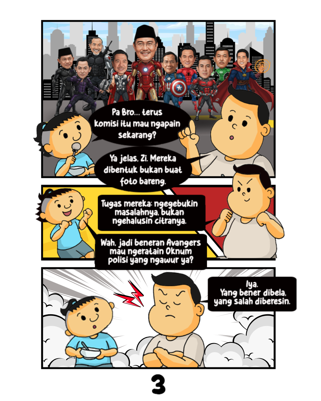Komik Pa Bro Reformasi Polri (Suray/Astakom)