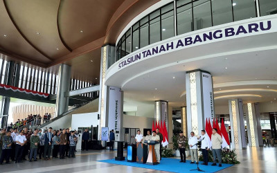 Presiden Prabowo Resmikan Stasiun Tanah Abang Baru