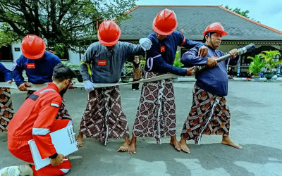 Pelatihan Penanganan Kebakaran di Kraton Yogyakarta