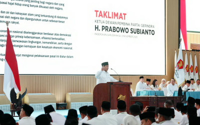 Taklimat Prabowo untuk Kader Partai Gerindra: Berbuat Terbaik, Manusia Mati Meninggalkan Nama