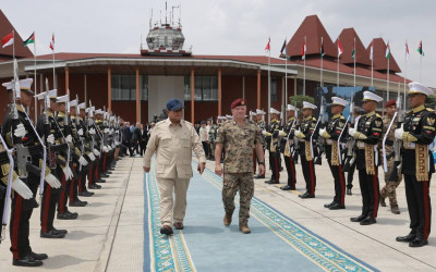 Presiden Prabowo Antar Keberangkatan Raja Abdullah II
