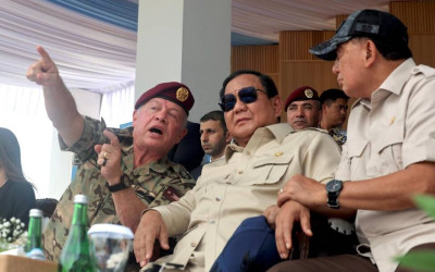 Presiden Prabowo dan Raja Abdullah II Saksikan Demo Drone