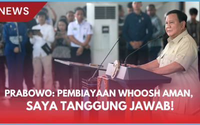 Prabowo: Pembiayaan Whoosh Aman, Saya Tanggung Jawab!