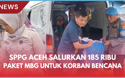 SPPG Aceh Salurkan 185 Ribu Paket MBG untuk Korban Bencana