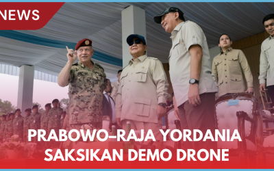 Prabowo–Raja Yordania Saksikan Demo Drone