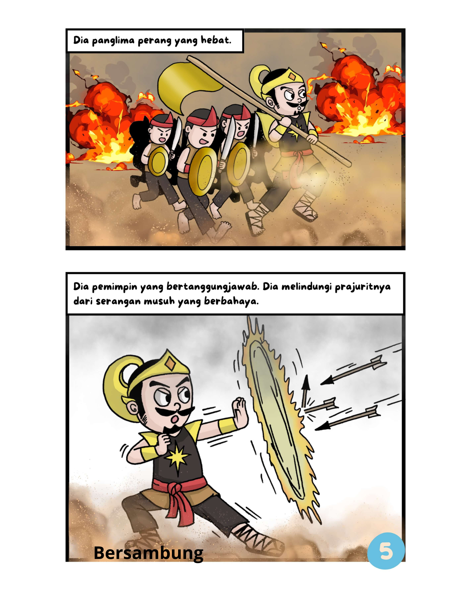 Komik Kepemimpinan Gatot Kaca (Suray/Astakom)