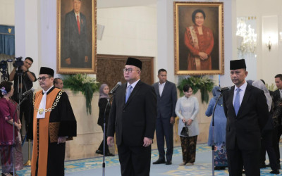 Presiden Prabowo Lantik Wakil Ketua MA dan Kepala BRIN, Arif Satria: Komitmen Mengawal Program Prioritas Presiden