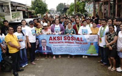 Jaga Asa Solodaritas, Sesuai Arahan Presiden Prabowo Tim Natal Nasional Turun Bantu Korban Bencana di Sumut