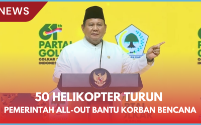 50 Helikopter Turun, Pemerintah All-Out Bantu Korban Bencana