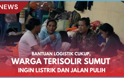 Bantuan Logistik Cukup, Warga Terisolir Sumut Harap Jalan dan Listrik Segera Pulih