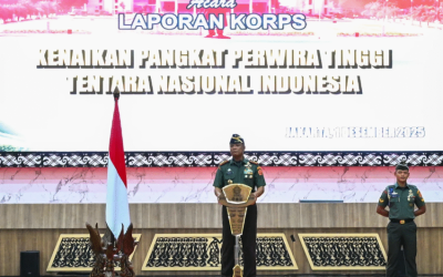 Wakil Panglima TNI Pimpin Laporan Korps Kenaikan Pangkat 139 Perwira Tinggi