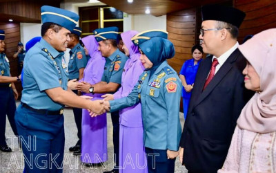 Tindak Lanjuti Promosi Perwira dari Mabes TNI, KSAL Pimpin Kenaikan Pangkat 35 Pati TNI AL