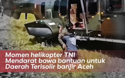 Dramatis! Heli TNI Mendarat di Bebukitan, Warga Gayo Langsung Peluk—Netizen: Ikut Terharu Lihatnya