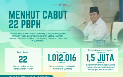 INFOGRAFIS: Menhut Cabut 22 PBPH, Lebih dari 1 Juta Hektare Hutan Dikembalikan untuk Pemulihan Lingkungan