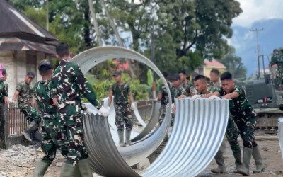 Terus Dikebut: Pembangunan Jembatan Armco di Sumbar dan Sumut sudah 95%