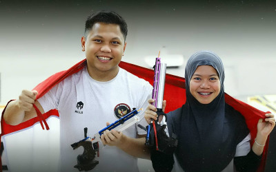 Iqbal dan Arista Raih Emas Cabor Menembak di SEA Games 2025