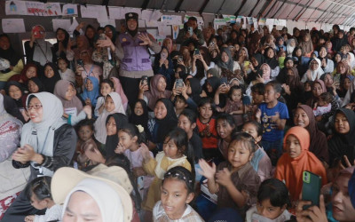 Anak-anak di Aceh Tamiang Antusias Bertemu Prabowo: Terima Kasih Bapak Presiden