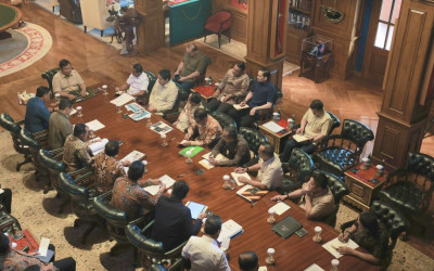 Presiden Prabowo Pimpin Ratas di Hambalang