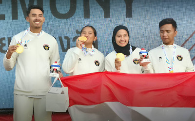 Indonesia Raih Emas ke-9 SEA Games 2025 dari Tim Water Ski Slalom