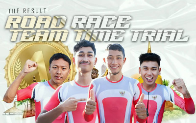 SEA Games 2025: Indonesia Sabet Emas Cabor Road Race Balap Sepeda Beregu Putra